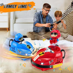 Set of 2 RC Bumper Cars with Ejecting Robots