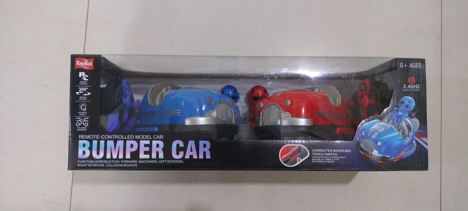 Set of 2 RC Bumper Cars with Ejecting Robots